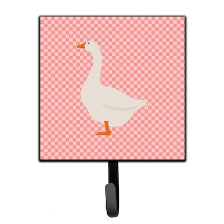 Jensendistributionservices Embden Goose Pink Check Leash or Key Holder MI1710526